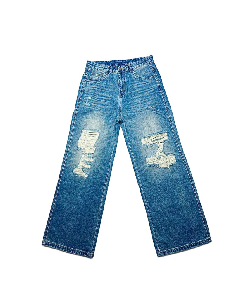 Blue Ripped Denim