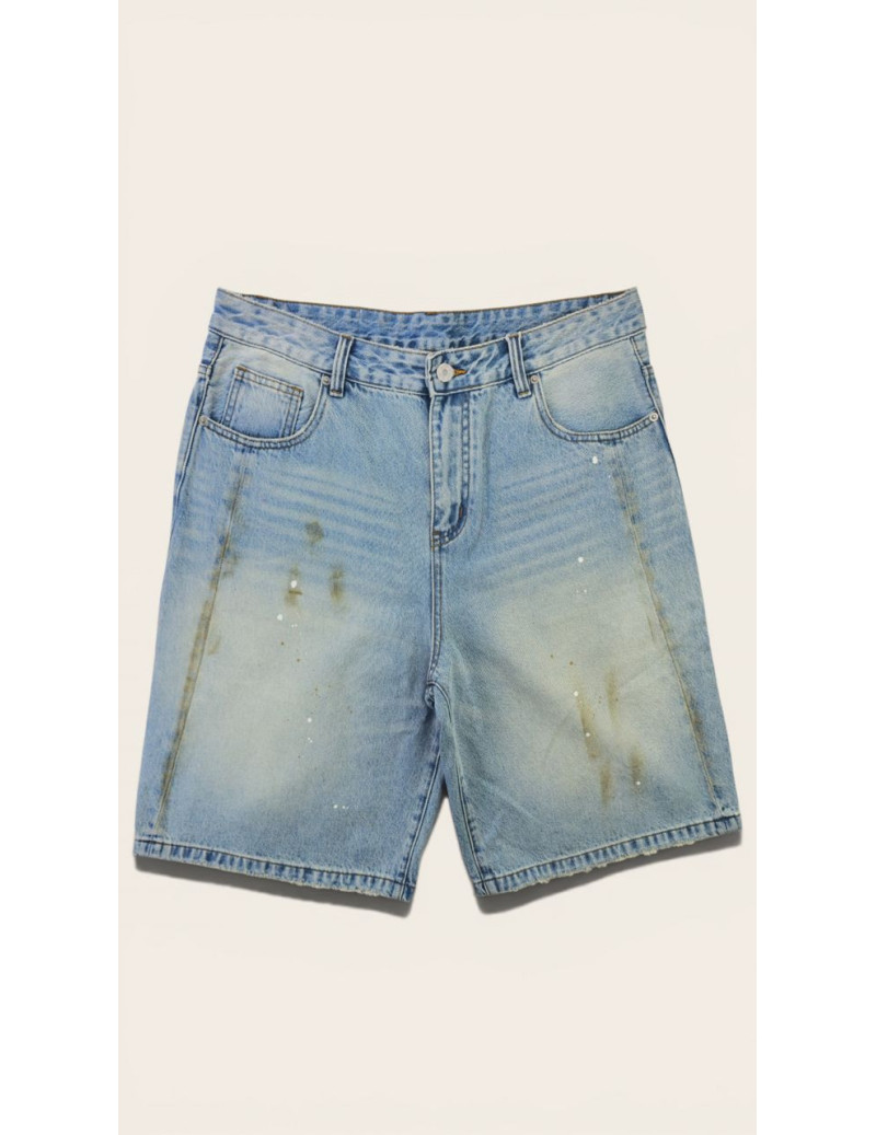 Vintage Washed Denim Shorts